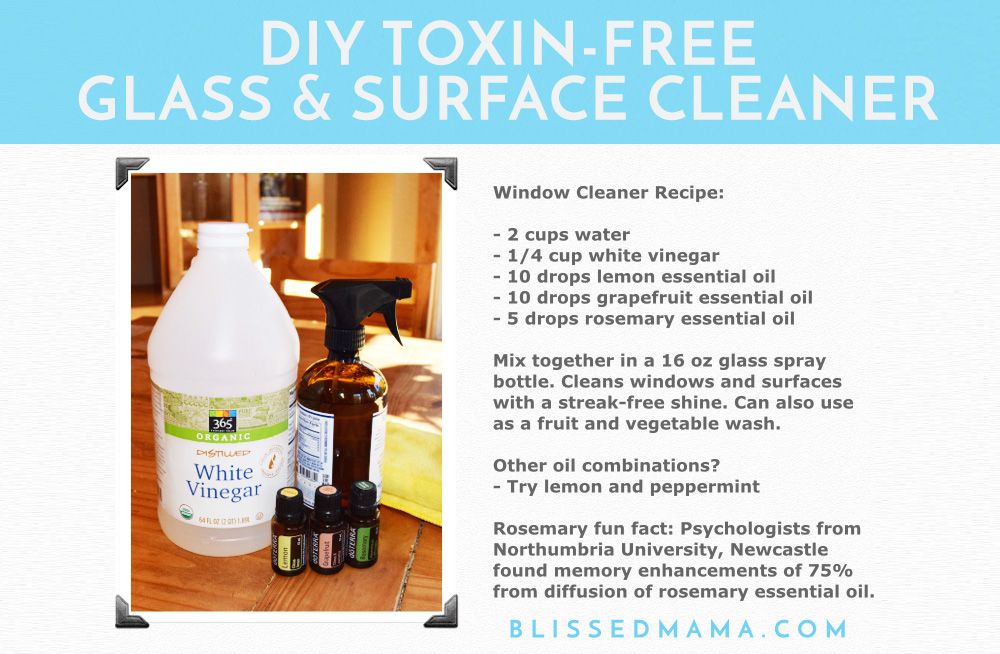 Glass Cleaner Recipe With Essential Oils