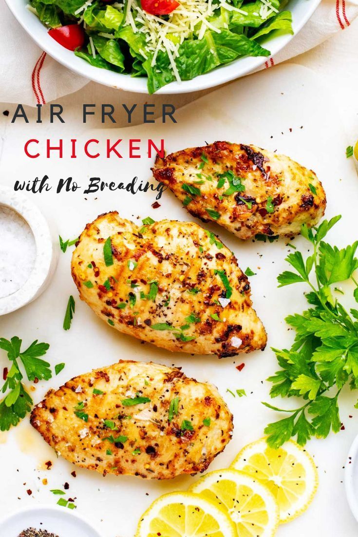 Air Fryer Chicken Breast Recipes No Breading