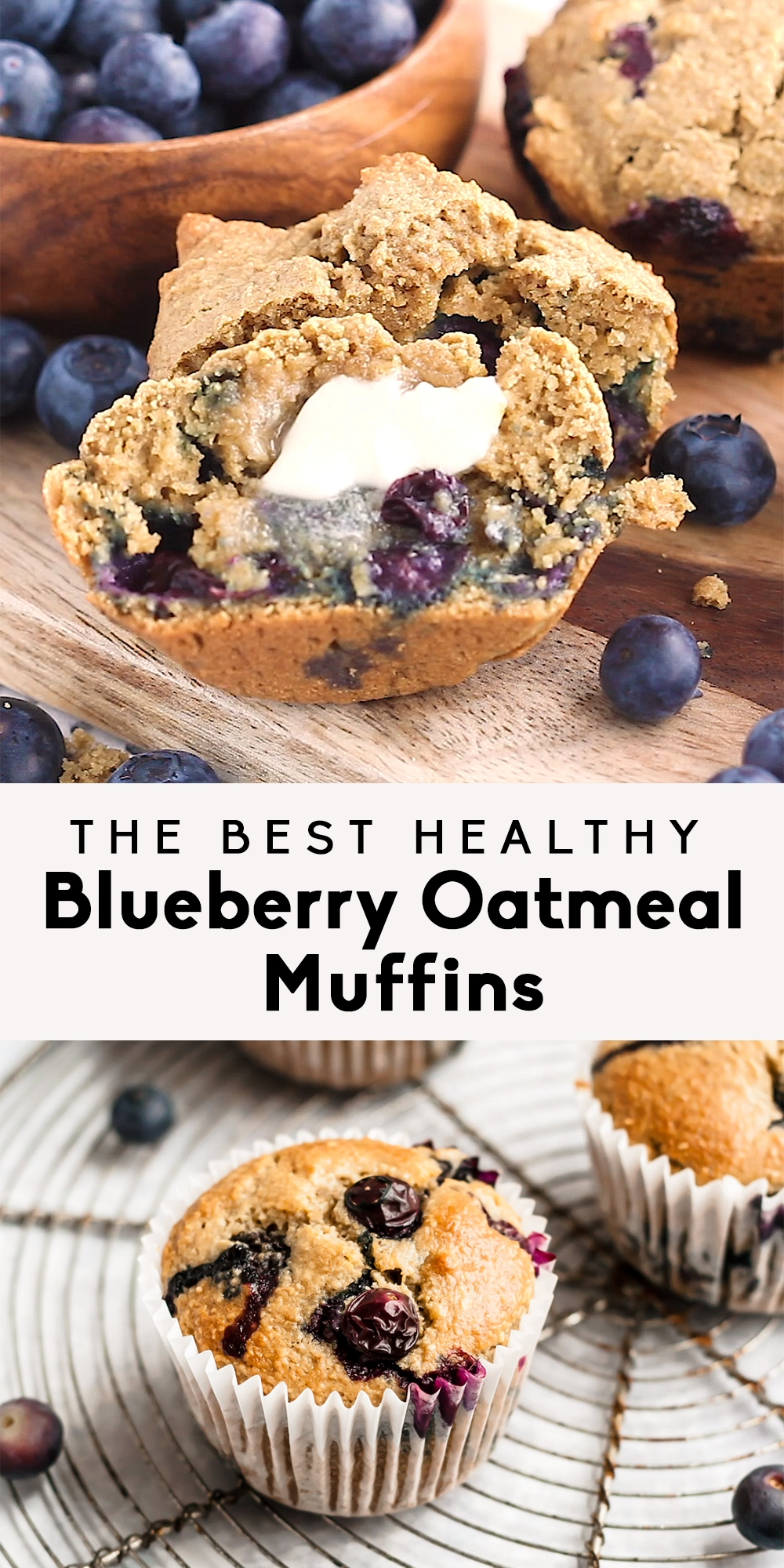 Healthy Blueberry Oatmeal Muffins With Almond Flour