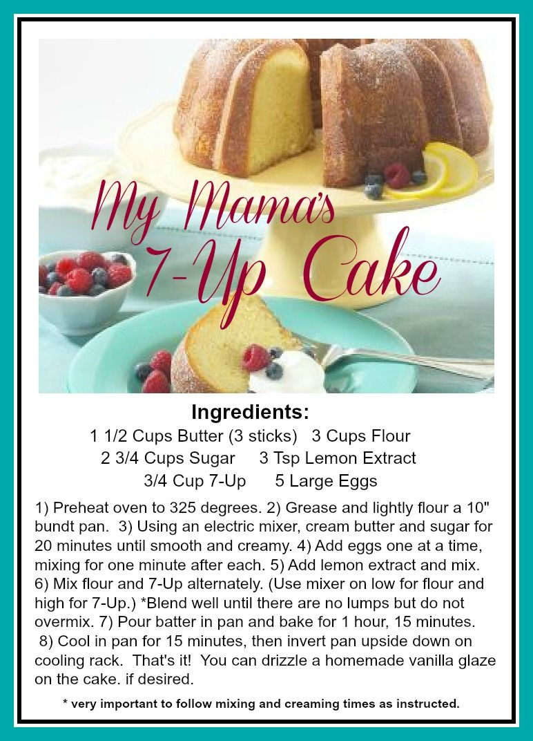 7 Up Pound Cake Recipe Soul Food