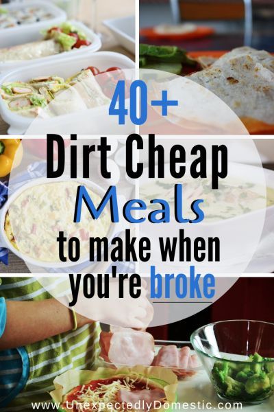 Dirt Cheap Meals