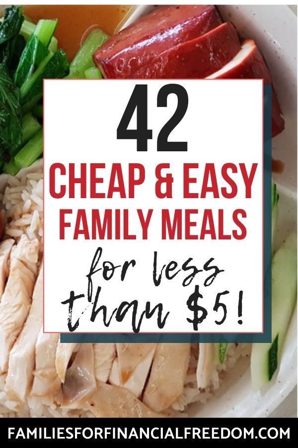 Cheap Meals For Two Under $5