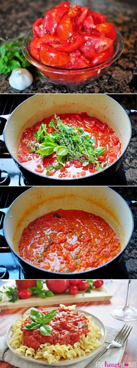 Quick Marinara Sauce With Fresh Tomatoes