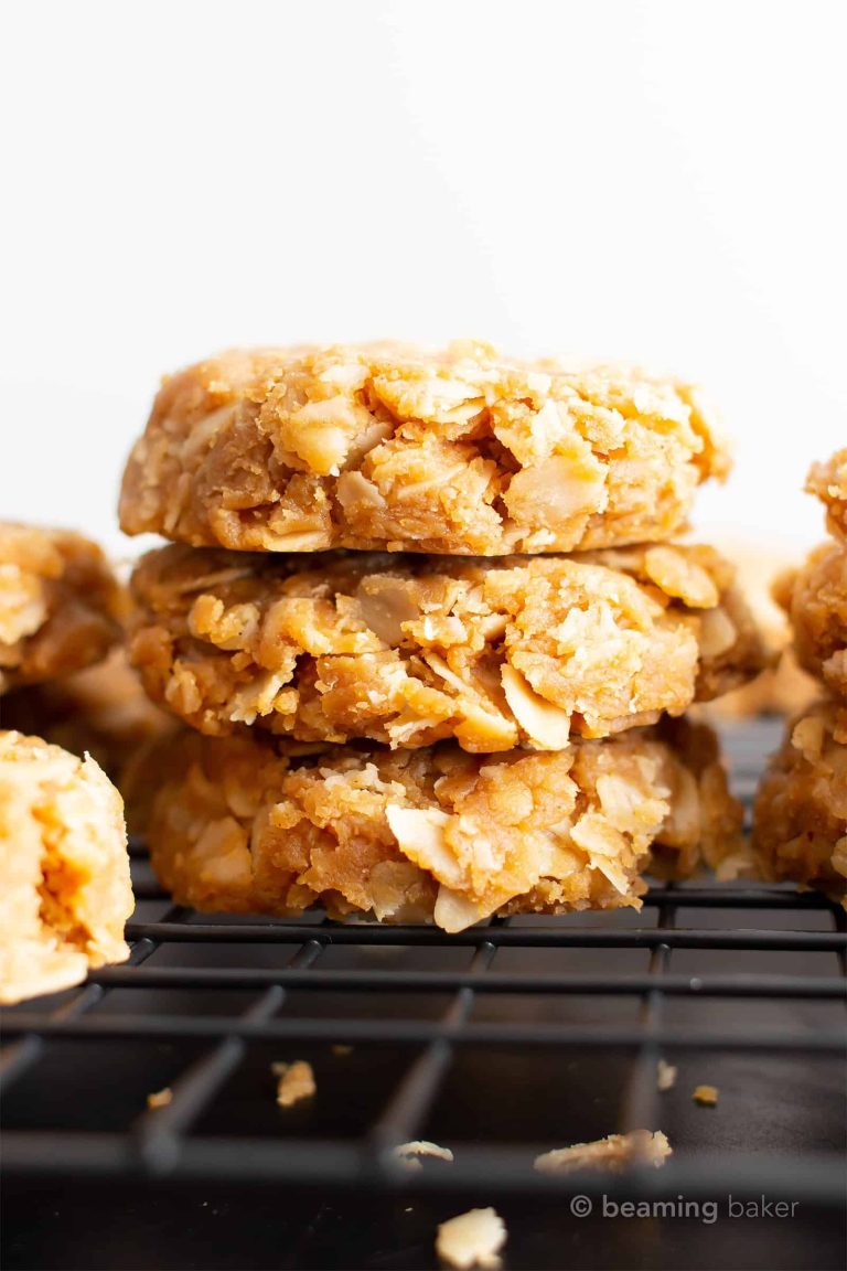 Vegan Peanut Butter Oatmeal Cookies No Bake