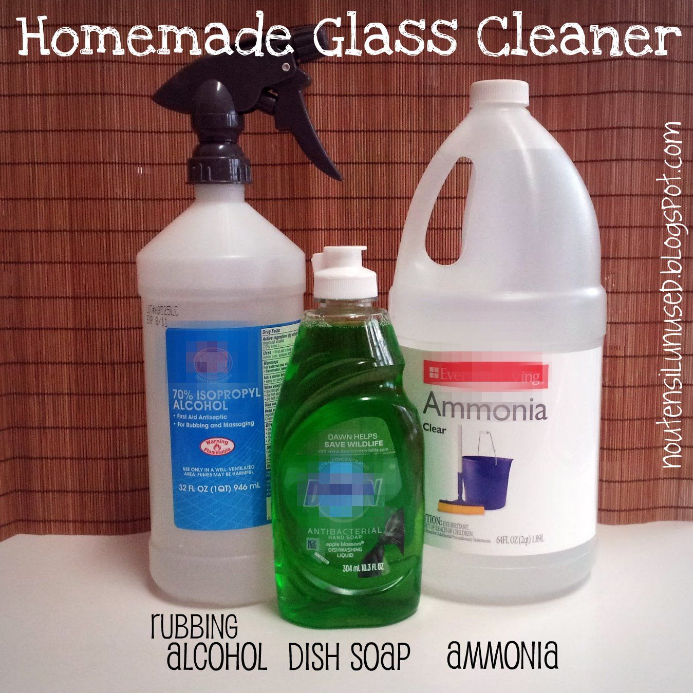 Glass Cleaner Recipe With Rubbing Alcohol