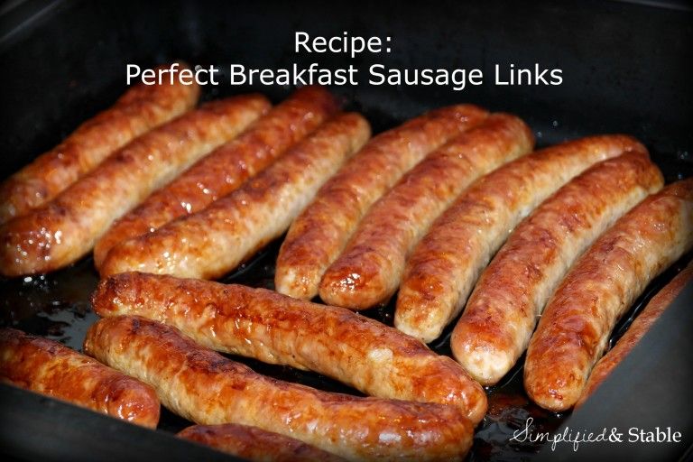 Protein In 3 Breakfast Sausage Links