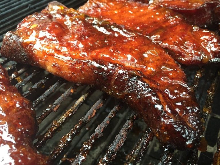 Weber Gas Grill Smoked Ribs