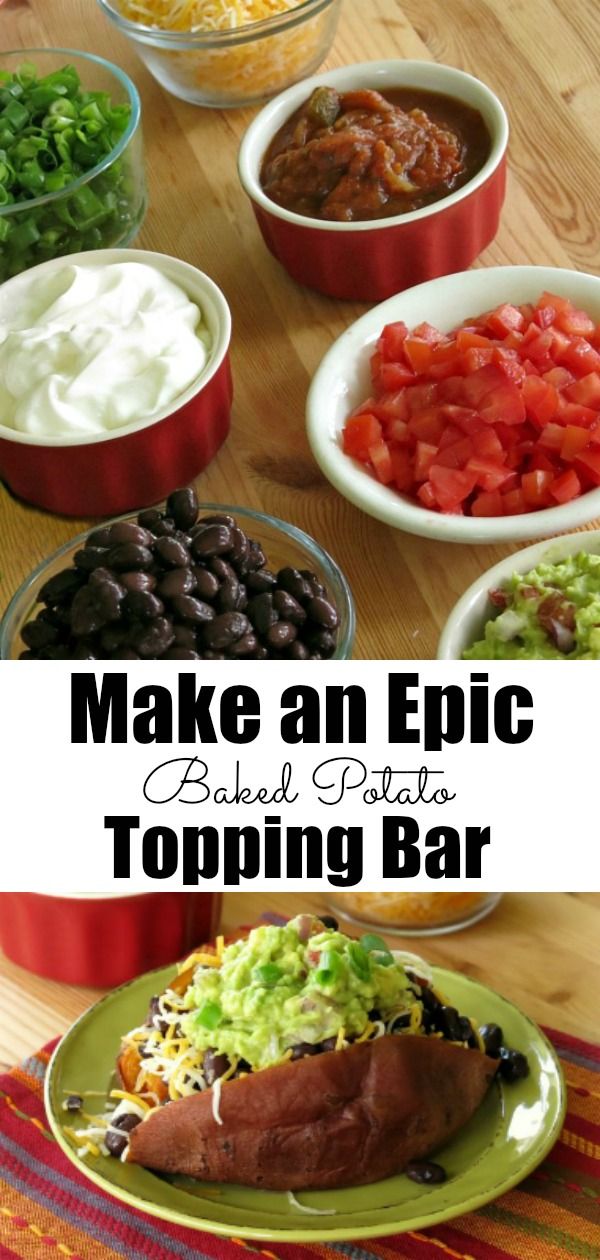 What Toppings For A Baked Potato Bar