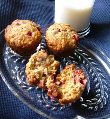 Banana Oatmeal Cranberry Muffins Healthy