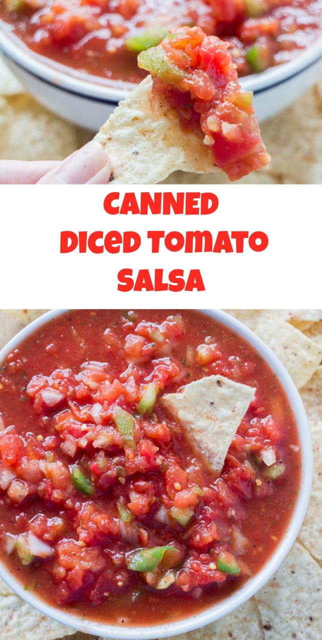 Making Salsa With Canned Tomatoes