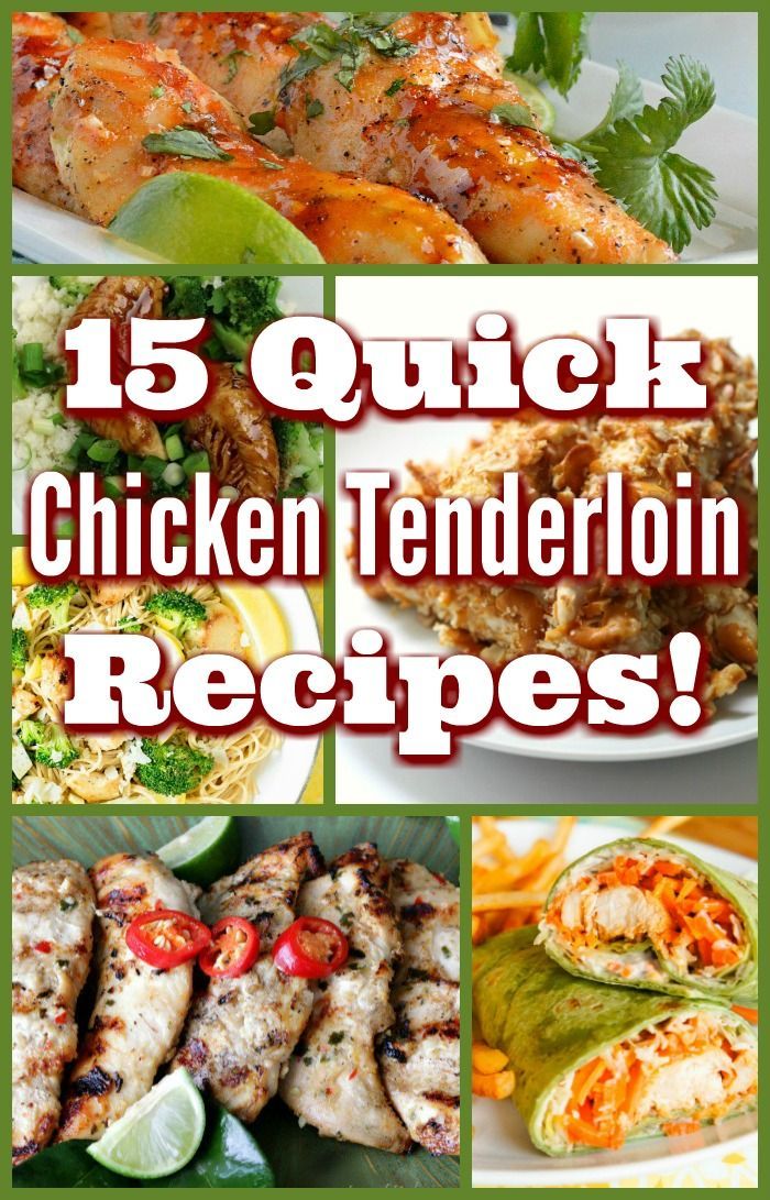 Healthy Dinner Recipes With Chicken Tenderloins