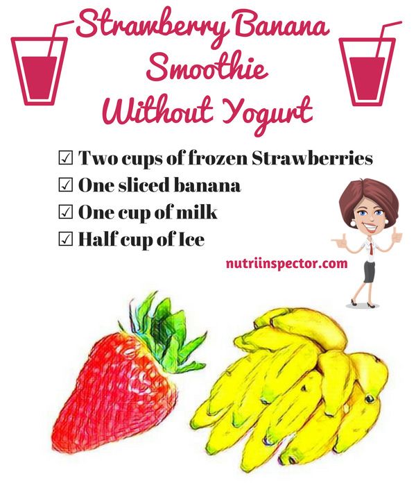 Strawberry Banana Smoothie Recipe With Yogurt No Ice