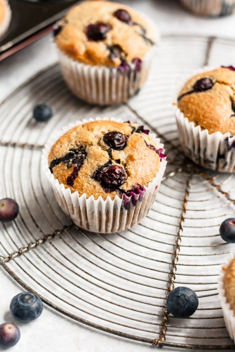 Healthy Blueberry Muffins With Gluten Free Flour