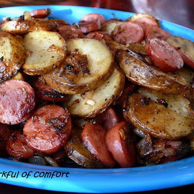 Baked Sausage And Peppers And Potatoes