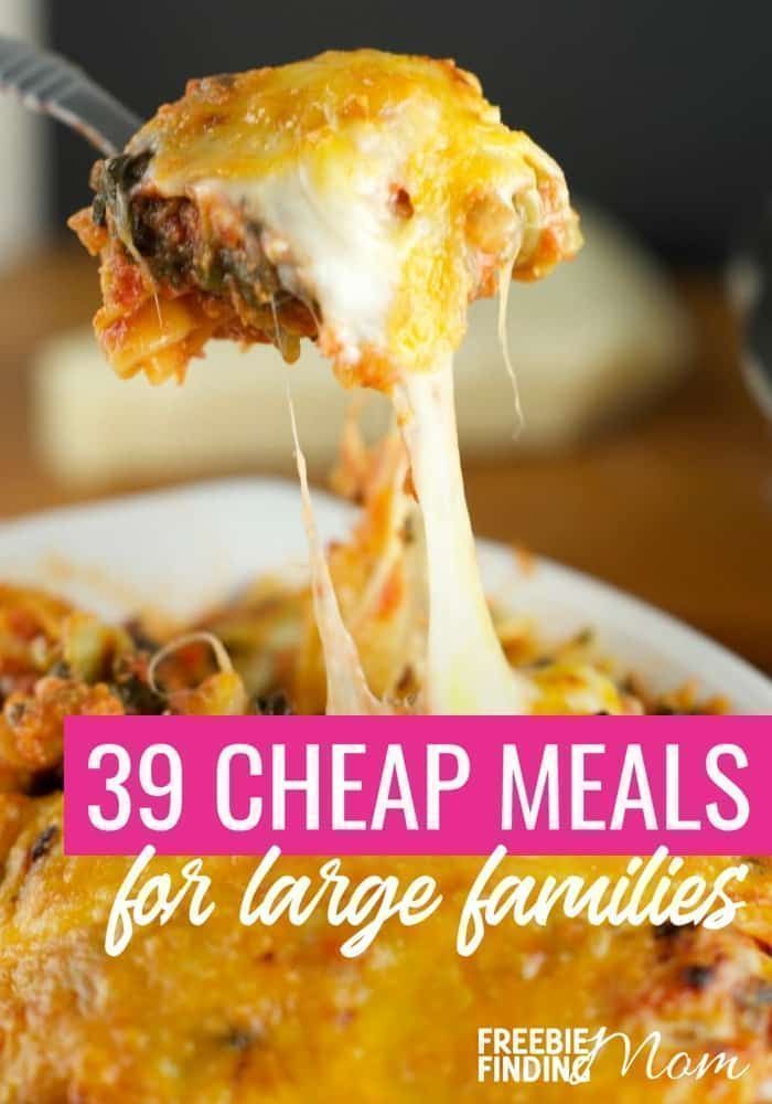 Cheap Meals For Large Families Recipes