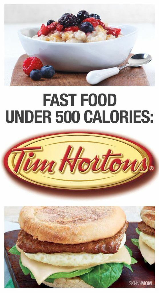 Low Calorie Breakfast Options At Tim Hortons