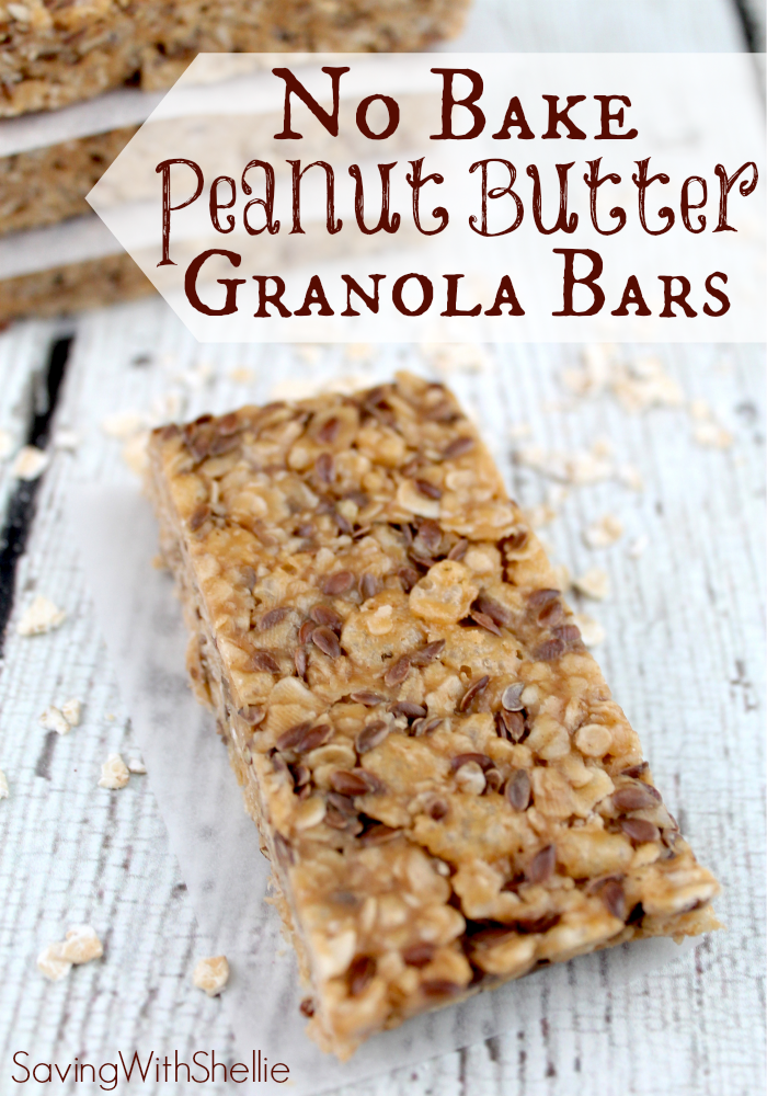 Homemade Granola Bars With Peanut Butter No Bake