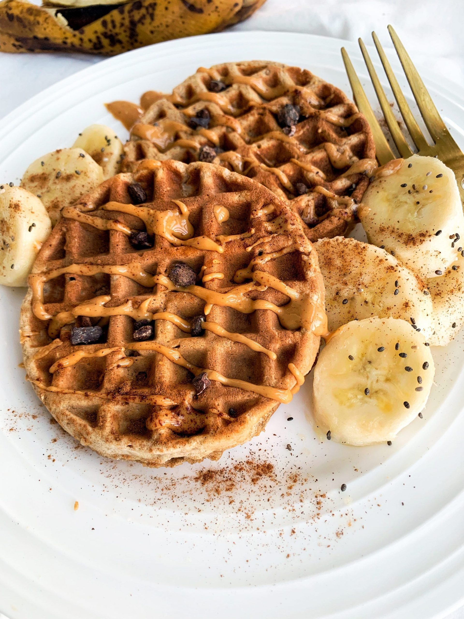 Healthy Waffle Recipe Oats Banana