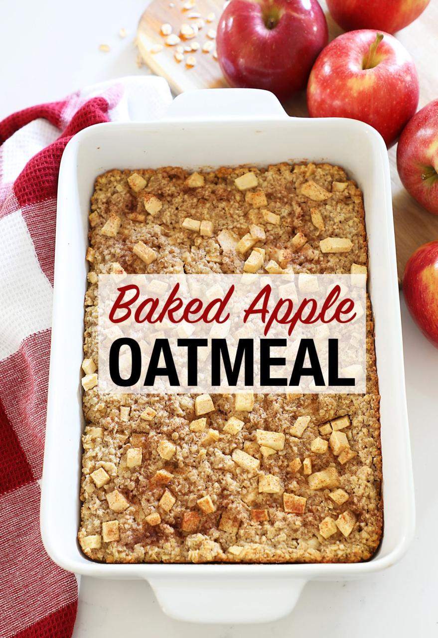 Baked Apple Oatmeal Breakfast Recipe