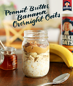 Healthy Overnight Oats Recipe Peanut Butter Banana