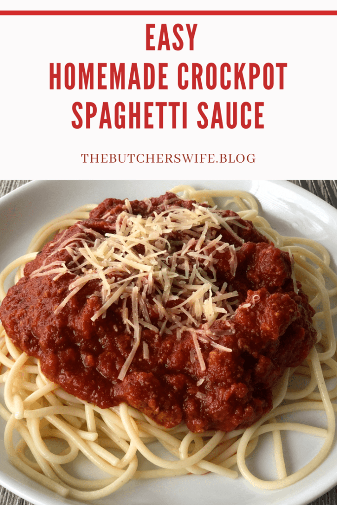 Easy Homemade Spaghetti Sauce In Crock Pot