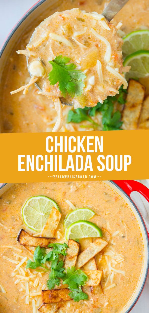 Authentic Chicken Enchilada Soup Recipe