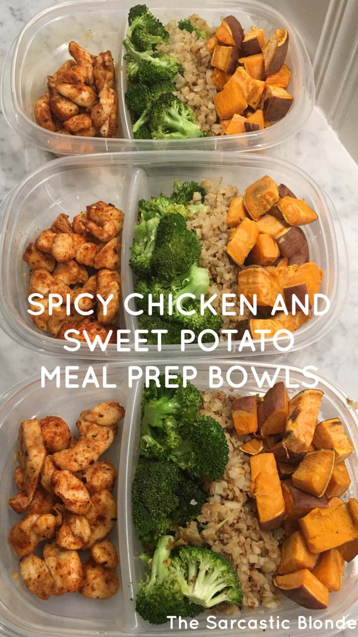 Baked Chicken And Sweet Potato Meal Prep