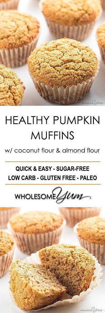 Healthy Pumpkin Muffins With Coconut And Almond Flour