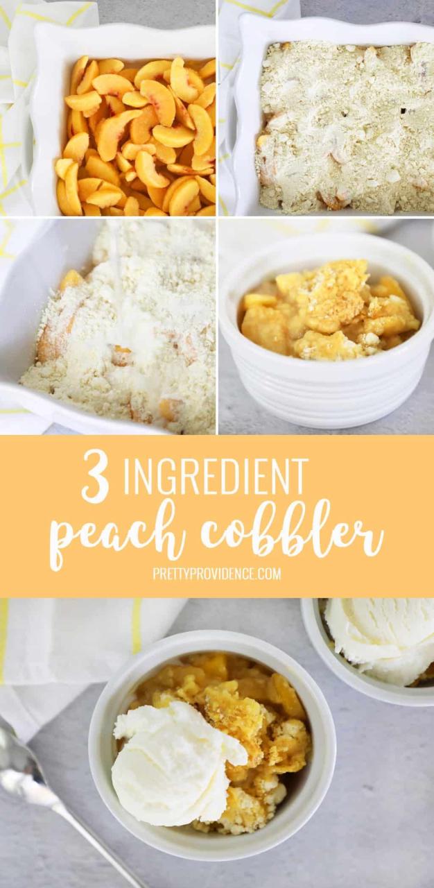 3 Ingredient Peach Cobbler In 5 Minutes