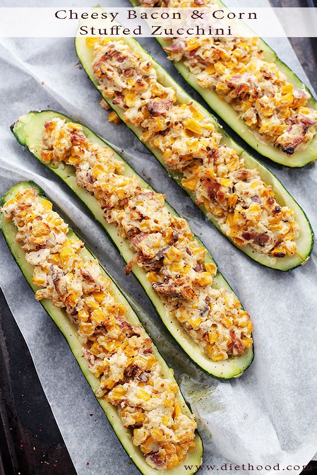 Stuffed Baked Courgette Recipes