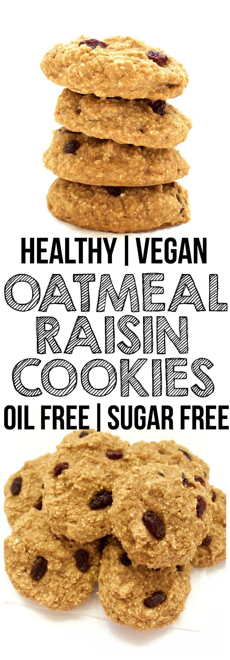 Vegan Oatmeal Raisin Cookies Low Sugar
