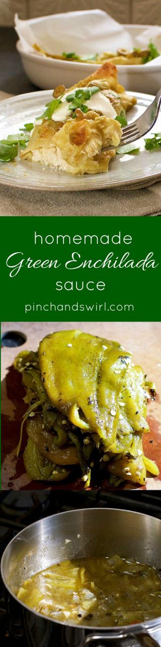 Homemade Authentic Green Enchilada Sauce