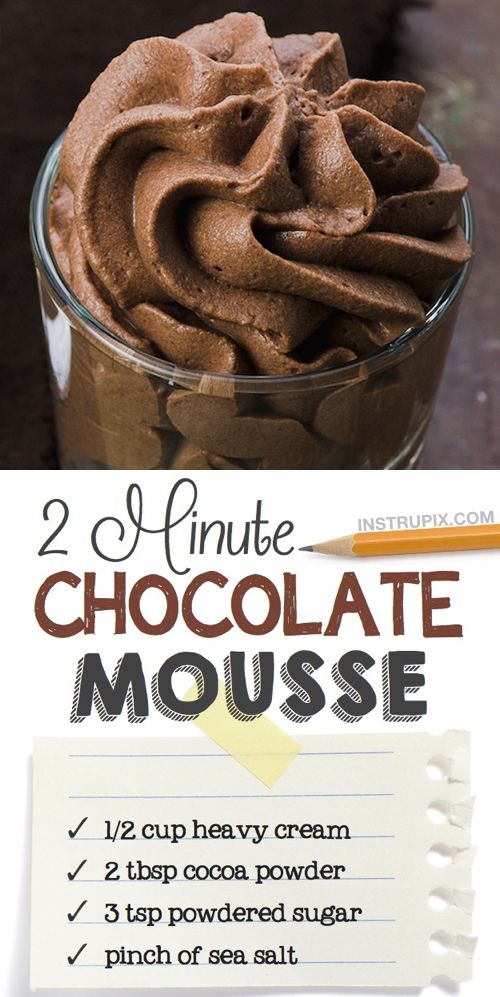 Simple Chocolate Mousse Recipe With Gelatin