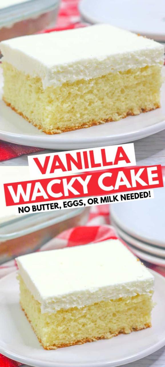 Simple Vanilla Cake Recipe No Milk