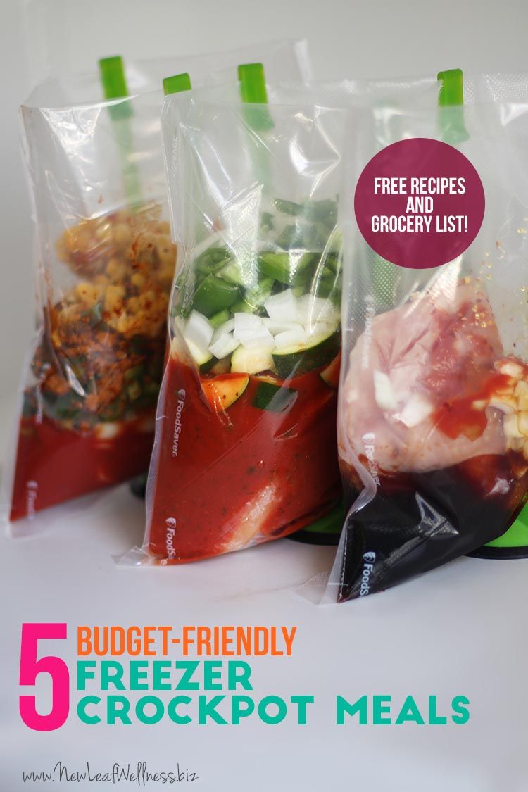 Freezer Crockpot Meals On A Budget