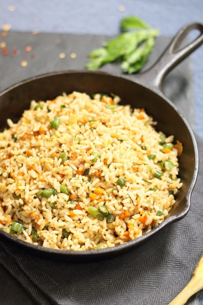 Easy Egg Fried Rice With Vegetables