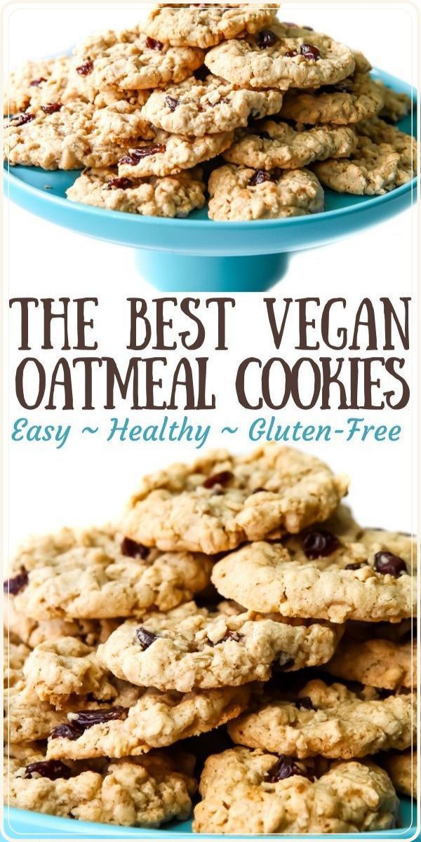 Vegan Oatmeal Cookies Gluten Free