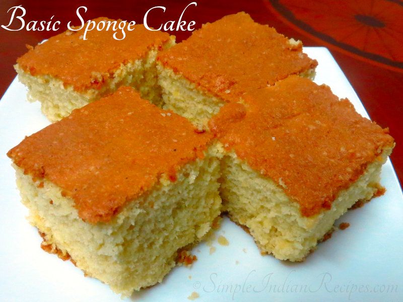 Basic Sponge Cake Recipe Indian