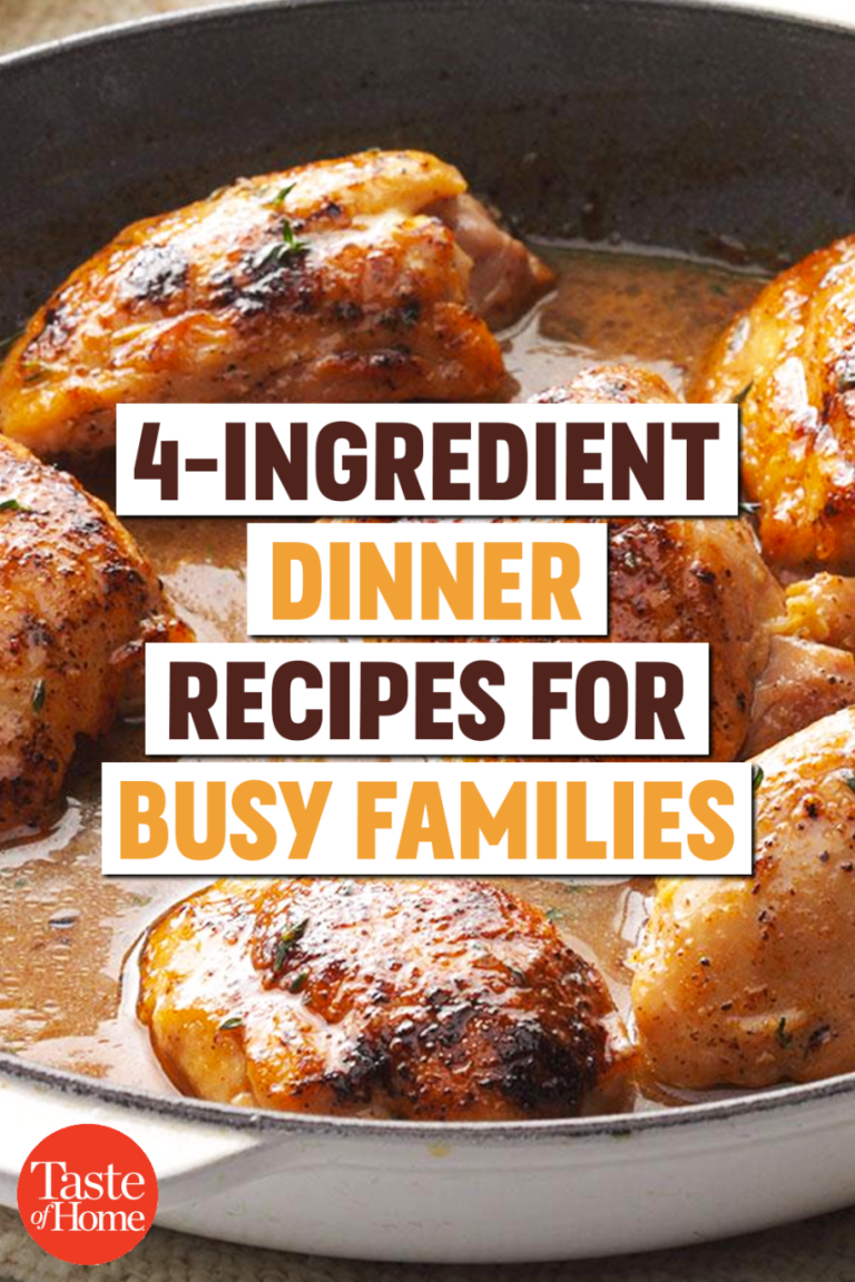 4 Ingredient Recipes For Dinner