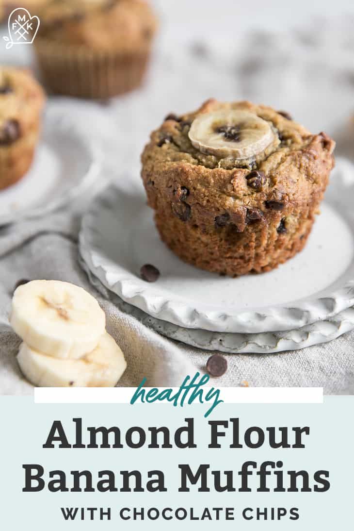 Banana Chocolate Chip Muffins Healthy Almond Flour