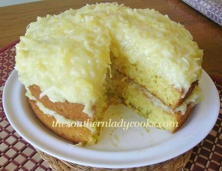 7 Up Cake Recipe With Coconut Pineapple Frosting