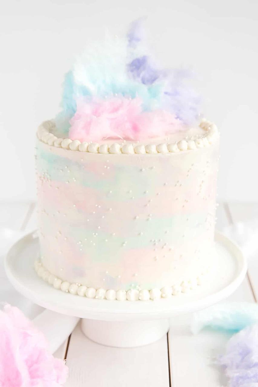 Cotton Candy Cake Topper