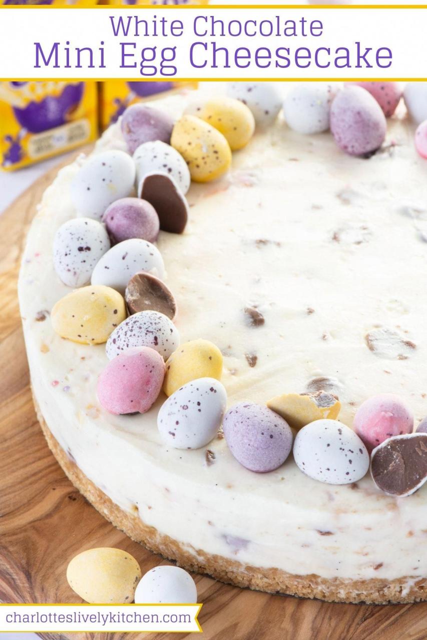 No Bake Easter Egg Cheesecake Recipe