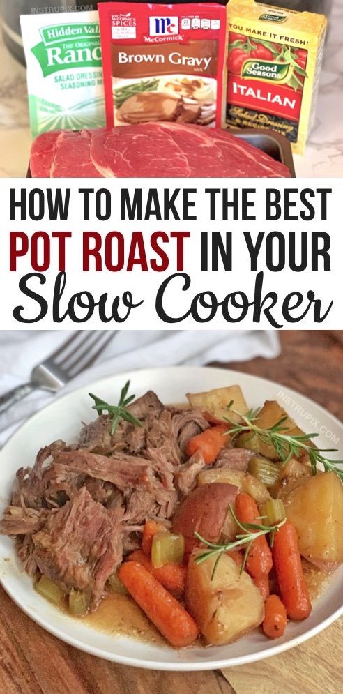 Easy Pot Roast In Crock Pot Without Onion Soup Mix