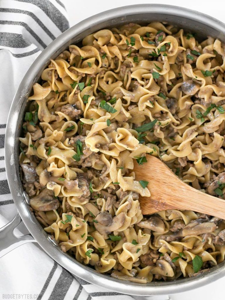 One Pot Stroganoff Budget Bytes