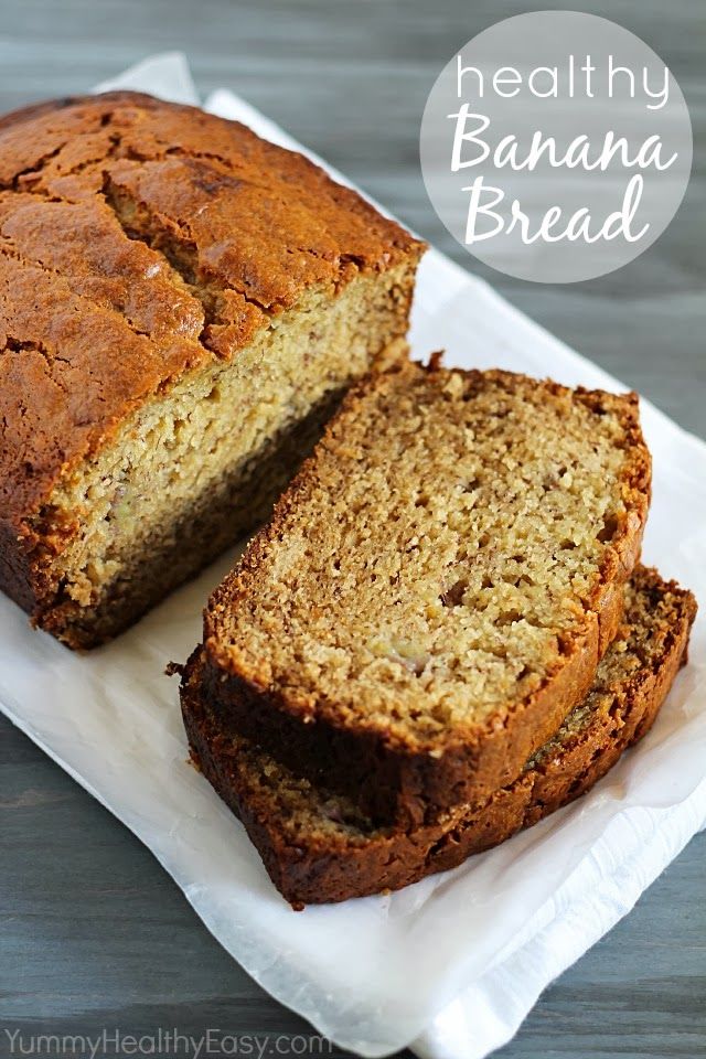 Healthy Banana Bread With Applesauce And Whole Wheat Flour
