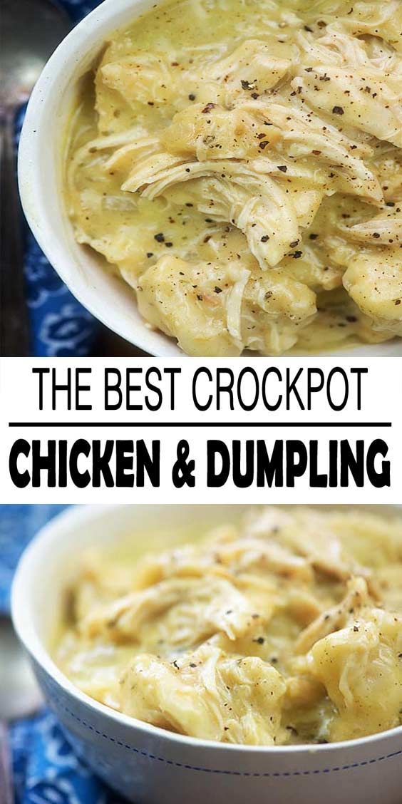 Easy Crockpot Chicken And Dumplings