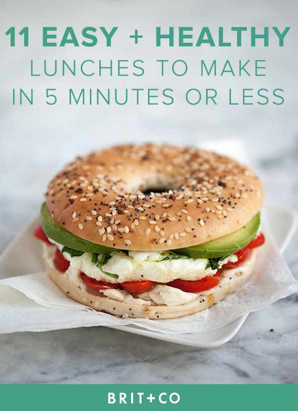 Easy Things To Make For Lunch Healthy