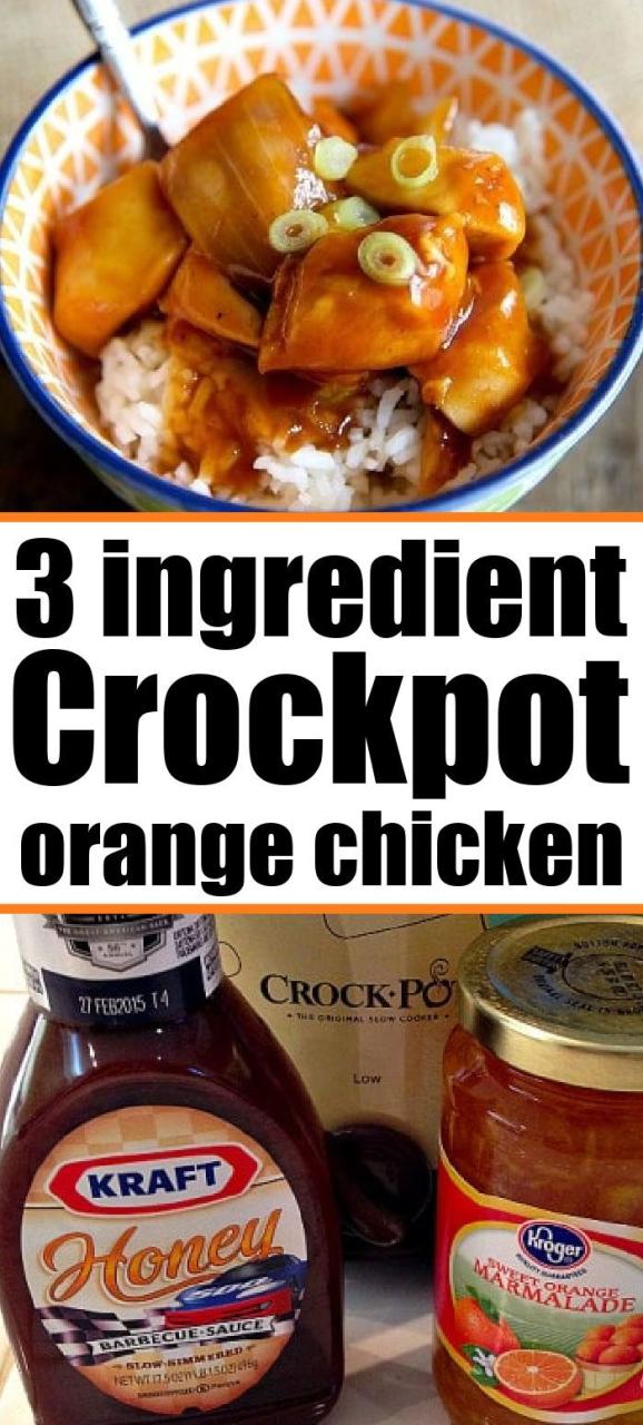 3 Ingredient Orange Chicken Crockpot Recipe