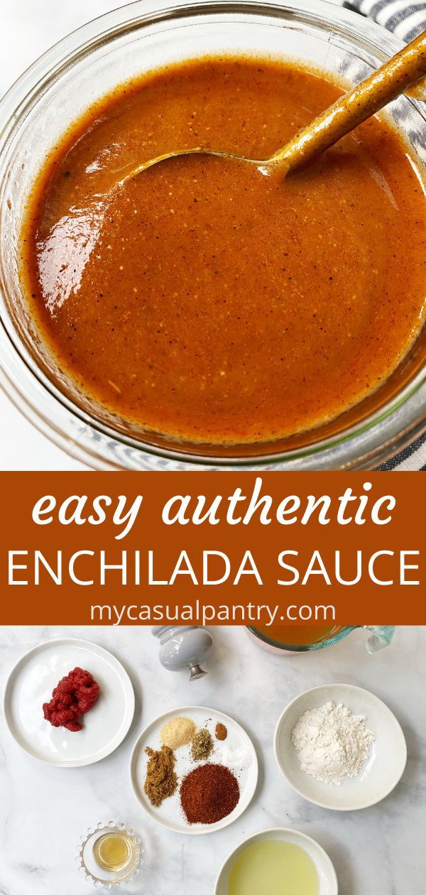 Homemade Enchilada Sauce Recipe Authentic